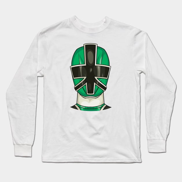 Green Samurai Ranger Long Sleeve T-Shirt by goretb